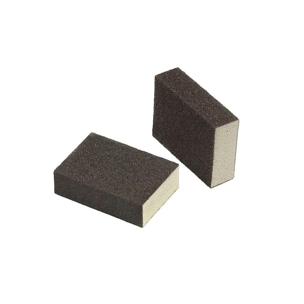 3M 4.5 in. x 2.5 in. x 1 in. 120 Fine-Grit Block Sanding Sponge (3  Sponge-Pack) CP001-3PK-LG - The Home Depot