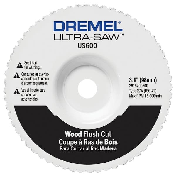Dremel Ultra-Saw 4 in. Premium Carbide Wood and Plastic Flush Cut Wheel