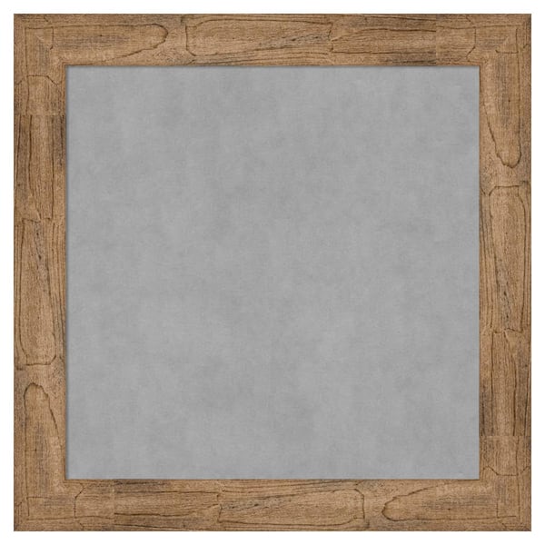 Amanti Art Owl Brown 30 in. x 30 in Framed Magnetic Board