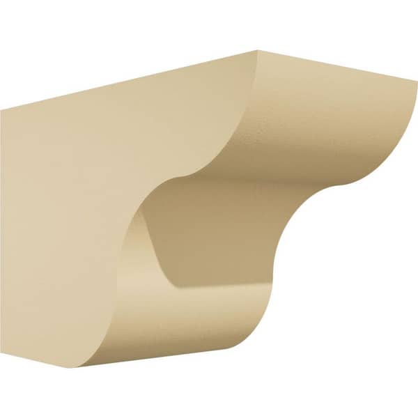 Ekena Millwork Standard Carmel 6 in. W x 8 in. H x 12 in. D Signature Urethane Rafter Tail Outlooker