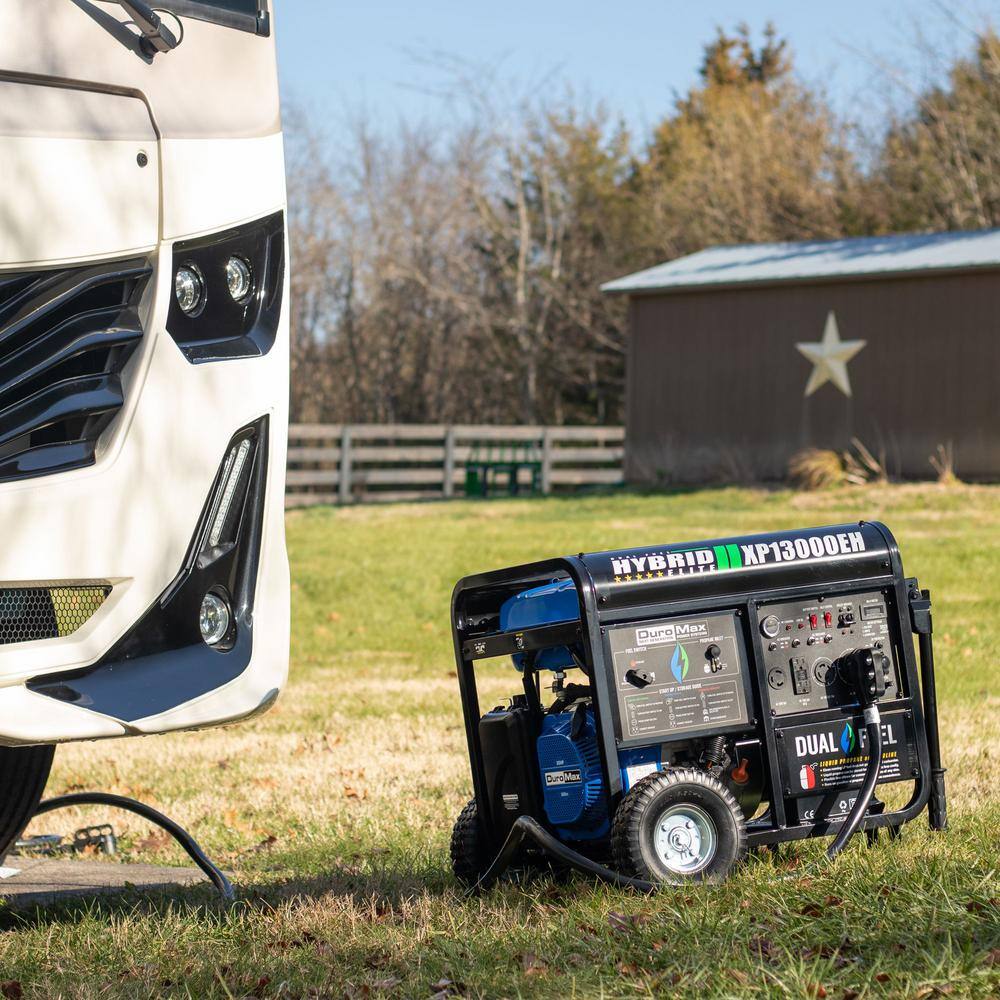 DuroMax 13,000 Watt Dual Fuel Portable Generator with Electric Start