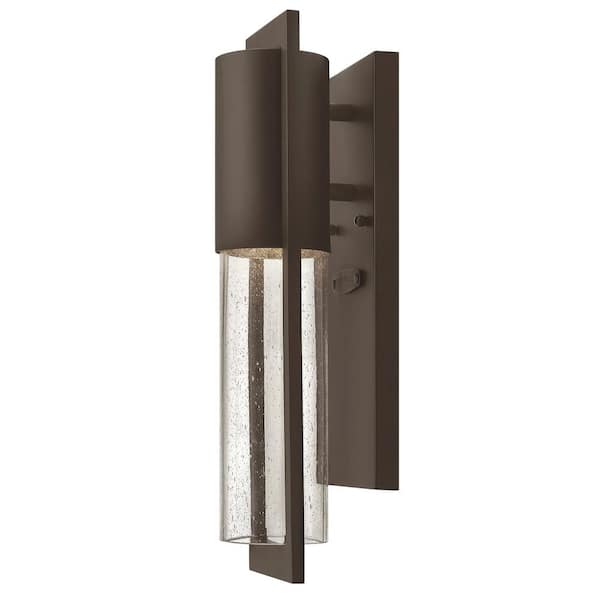 Hinkley Shelter Extra Small Outdoor LED Wall Mount Lantern, Buckeye Bronze