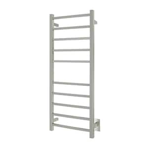 10-Bar Sydney Towel Warmer, Hardwired, Brushed Stainless Steel