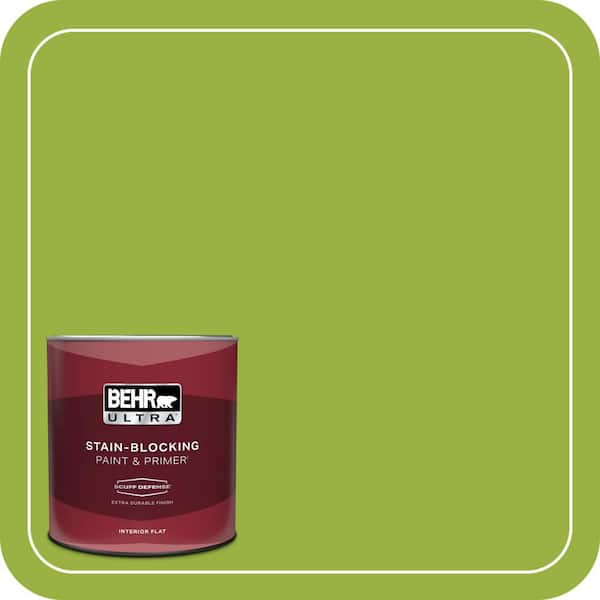 BEHR ULTRA 1 qt. #410B-7 Bamboo Leaf Extra Durable Flat Interior Paint & Primer