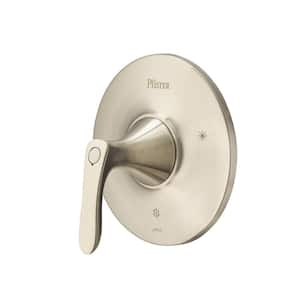 Weller 1-Handle Tub and Shower Valve Only Trim Brushed Nickel