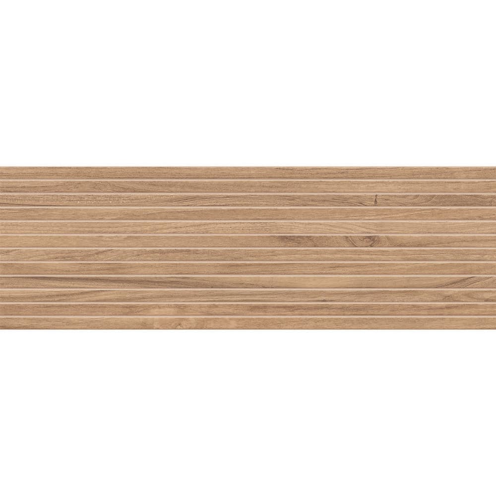 Flume Ambrosia Brown 13-in. x 39-in. Subway Linear Wood-Look Matte Ceramic Wall Tile (14.31 sq. ft. / Case) price history on PriceWatchPro