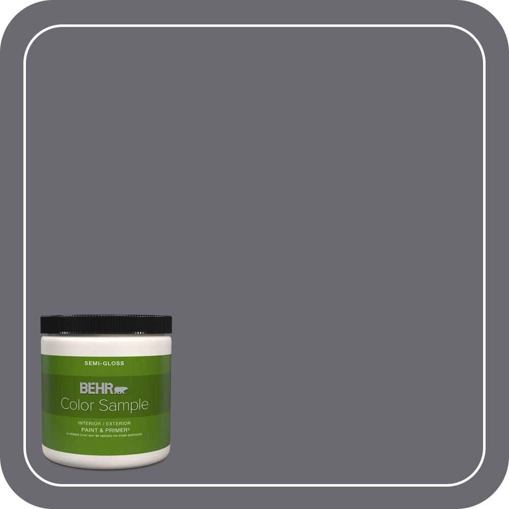 BEHR PREMIUM PLUS 8 oz. #T16-15 Charcoal Plum Semi-Gloss Interior