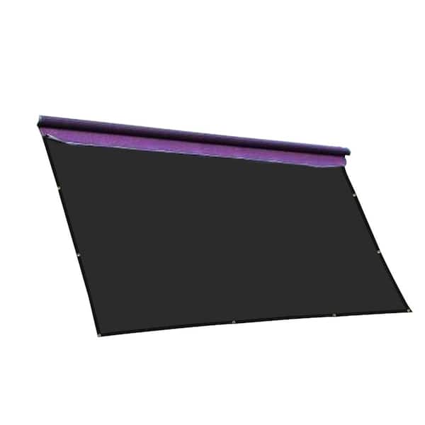 Black CAMWINGS RV Awning Privacy Screen Shade Panel Kit Sunblock Shade Drop 8 x 16ft