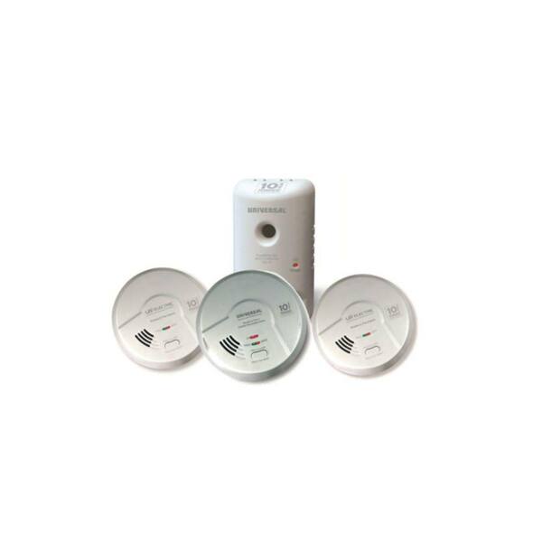 Universal Security Instruments Battery Operated Combination and Smoke Alarm Starter Bundle (4-Pack)