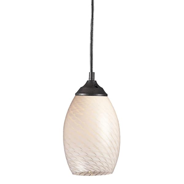 Unbranded Lawrence 1-Light Sand Black Incandescent Ceiling Mini-Pendant