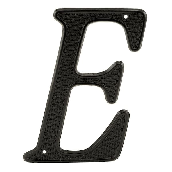 4 in. Black House Letter E Diecast