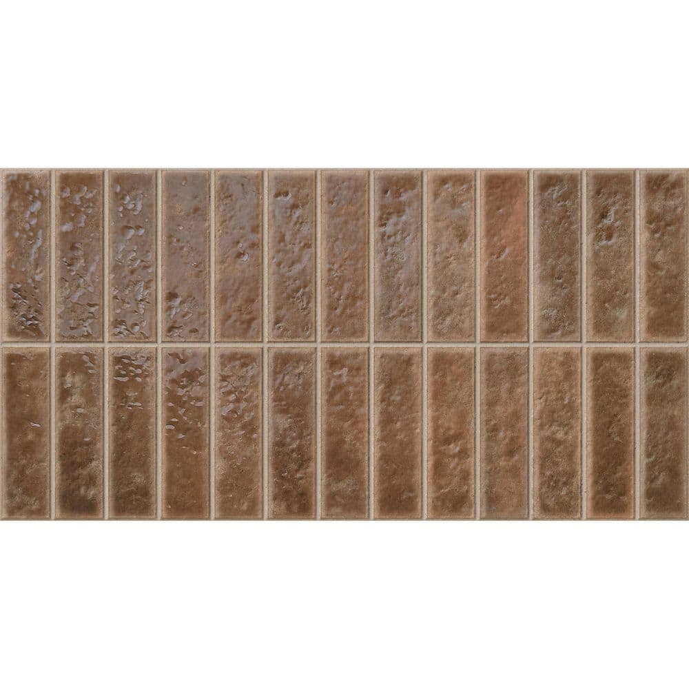 Spanish Villora Brown 12 in. x 24 in. Glazed Zellige Look Porcelain Wall Tile (5 PCS, 10.76 sq. ft. /Case) price history on PriceWatchPro