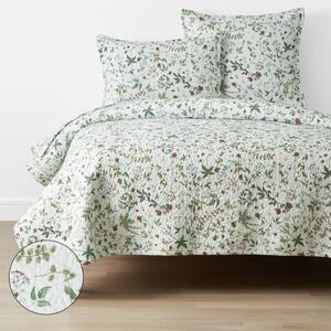 The Company Store Winter Floral Patchwork Multi King Cotton Quilt  51129Q-K-MULTI - The Home Depot