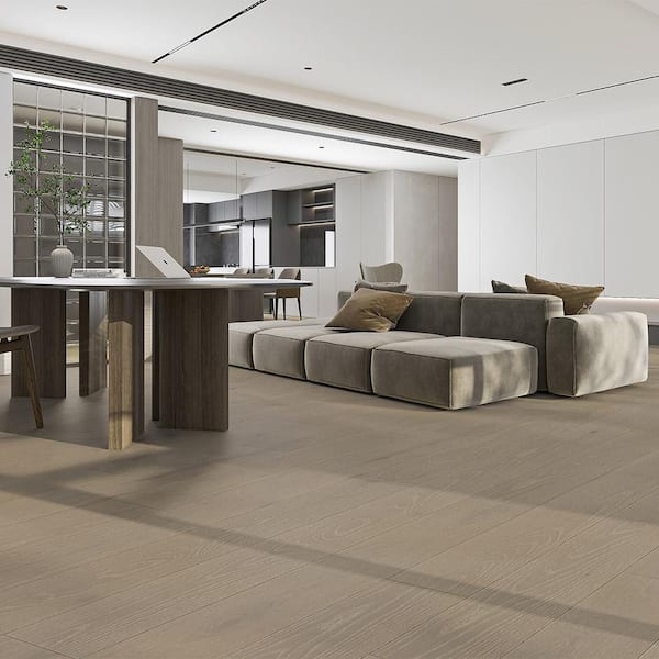 Bright Andover 1/2 in. T x 7.5 in. W Tongue and Groove Wire Brushed Engineered Hardwood Flooring (31.09 sq.ft./case)