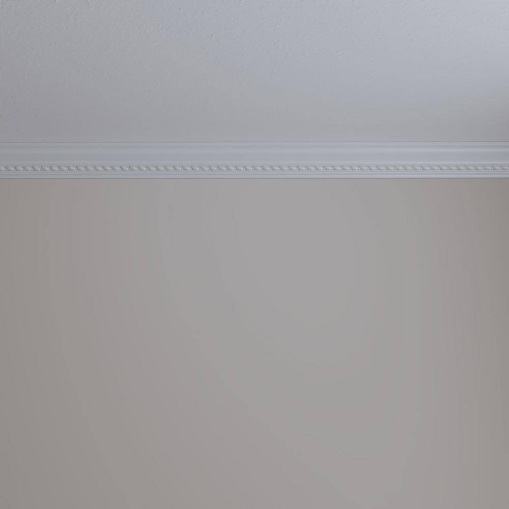 Elegant 94.5" Maria Polyurethane Chair Rail Moulding in White