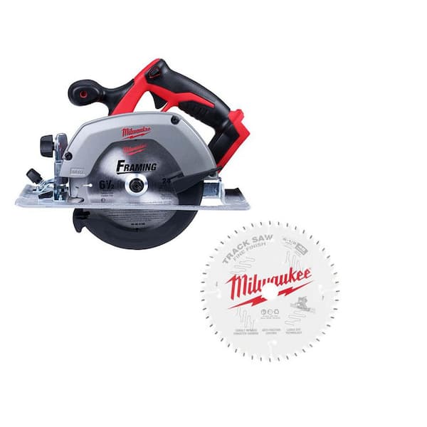 M18 18V Lithium-Ion Cordless 6-1/2 in. Circular Saw (Tool-Only) & 6-1/2 in Blade