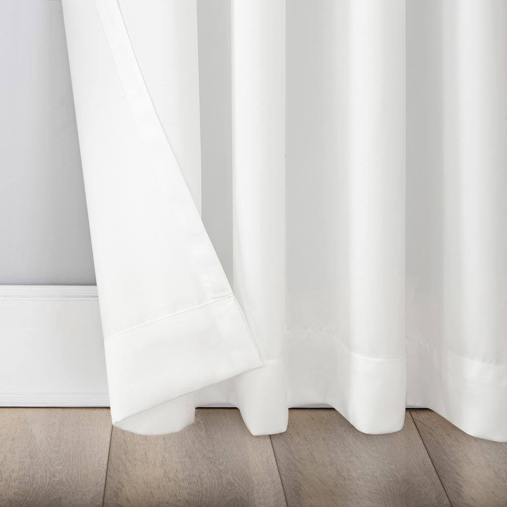 White Sheer Polyester Grommet Window Panel 54" x 95"