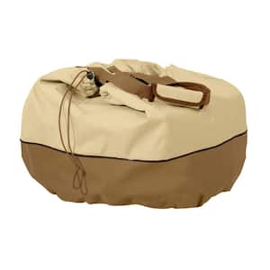 Veranda 22 in. L x 22 in. W x 18 in. H Round Table Top Grill Cover and Carry Bag