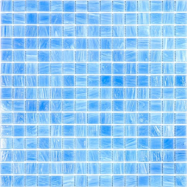 Apollo Tile Celestial Glossy Light Sea Green 12 in. x 12 in. Glass Mosaic Wall and Floor Tile (20 sq. ft./case) (20-pack)