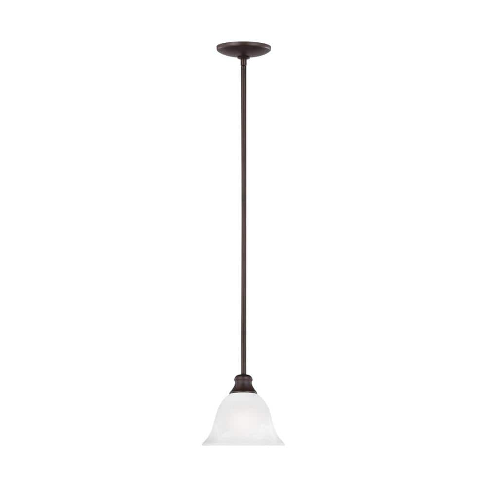 Generation Lighting 61940 Windgate 8  Wide Mini Pendant - Bronze