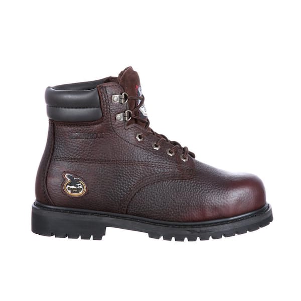 Georgia Boot Brown Leather Waterproof Work Boots Georgia Boot Core 37 Western 11 main image 4