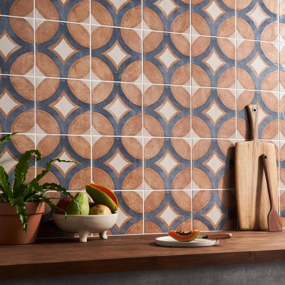 Capri 8x8 Matte Porcelain Patterned Floor and Wall Tile
