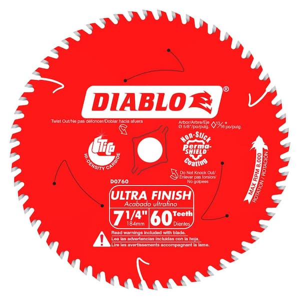 Fine Finish Circular Saw Blade D0760r, Diablo Table Saw Blade 100mm