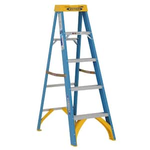 5 ft. Fiberglass Step Ladder with 250 lb. Load Capacity Type I Duty Rating