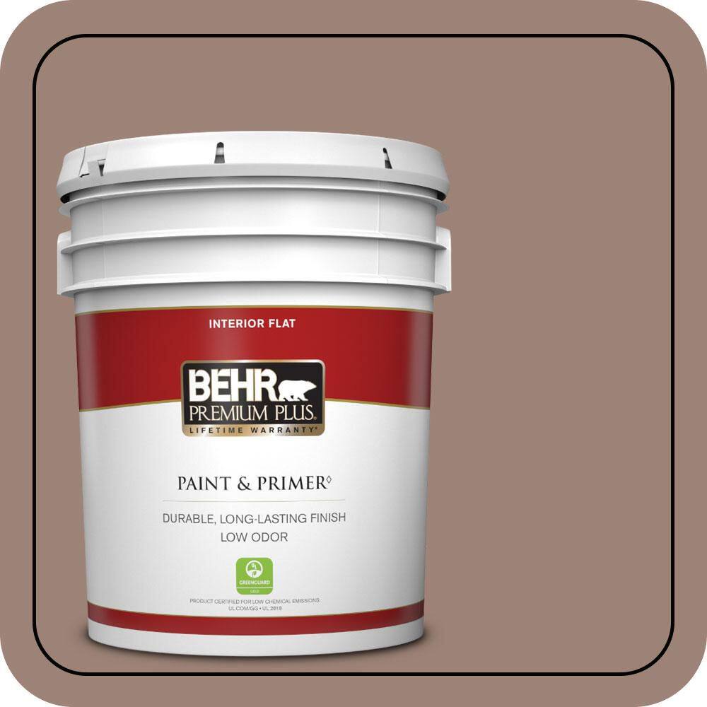 5 gal. #N150-4 Modern Mocha Flat Low Odor Interior Paint & Primer price history on PriceWatchPro