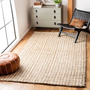 Natural Fiber Ivory/Beige 6 ft. x 9 ft. Geometric Area Rug