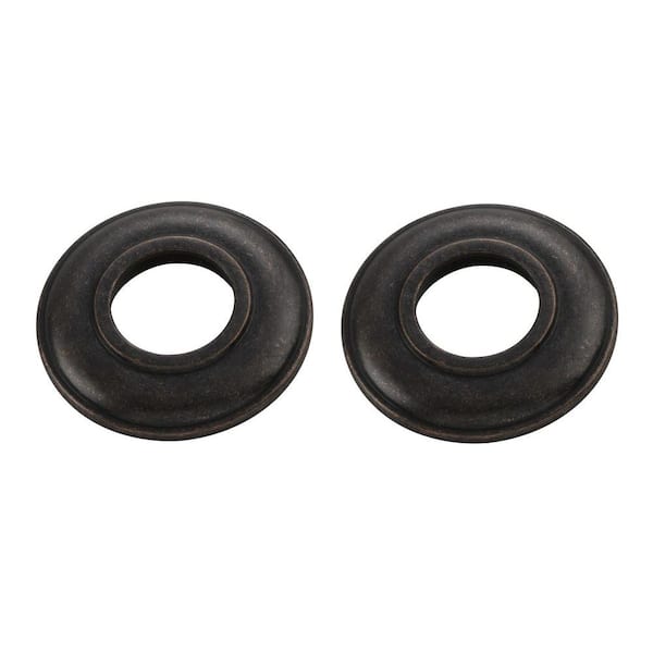 Estates Pair of Handle Flanges, Heritage Bronze