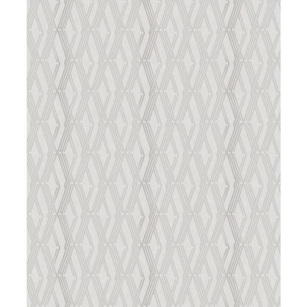 A-Street Prints Grey Ushas Platinum Diamond Wallpaper Sample