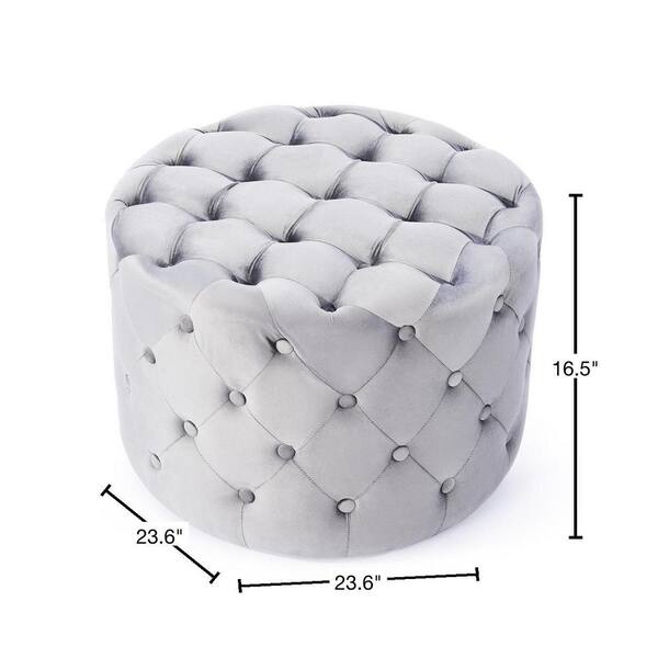Foot Stool: 334.63'' Wide Tufted Square Cocktail Ottoman – GKW Retail