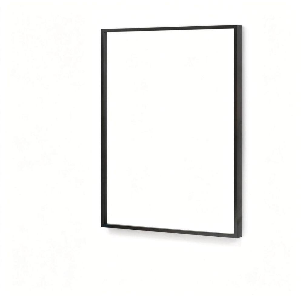 30 in. W x 40 in. H Modern Bathroom Vanity Mirror with Double Beveled Frame for Home Decor in Black price history on PriceWatchPro