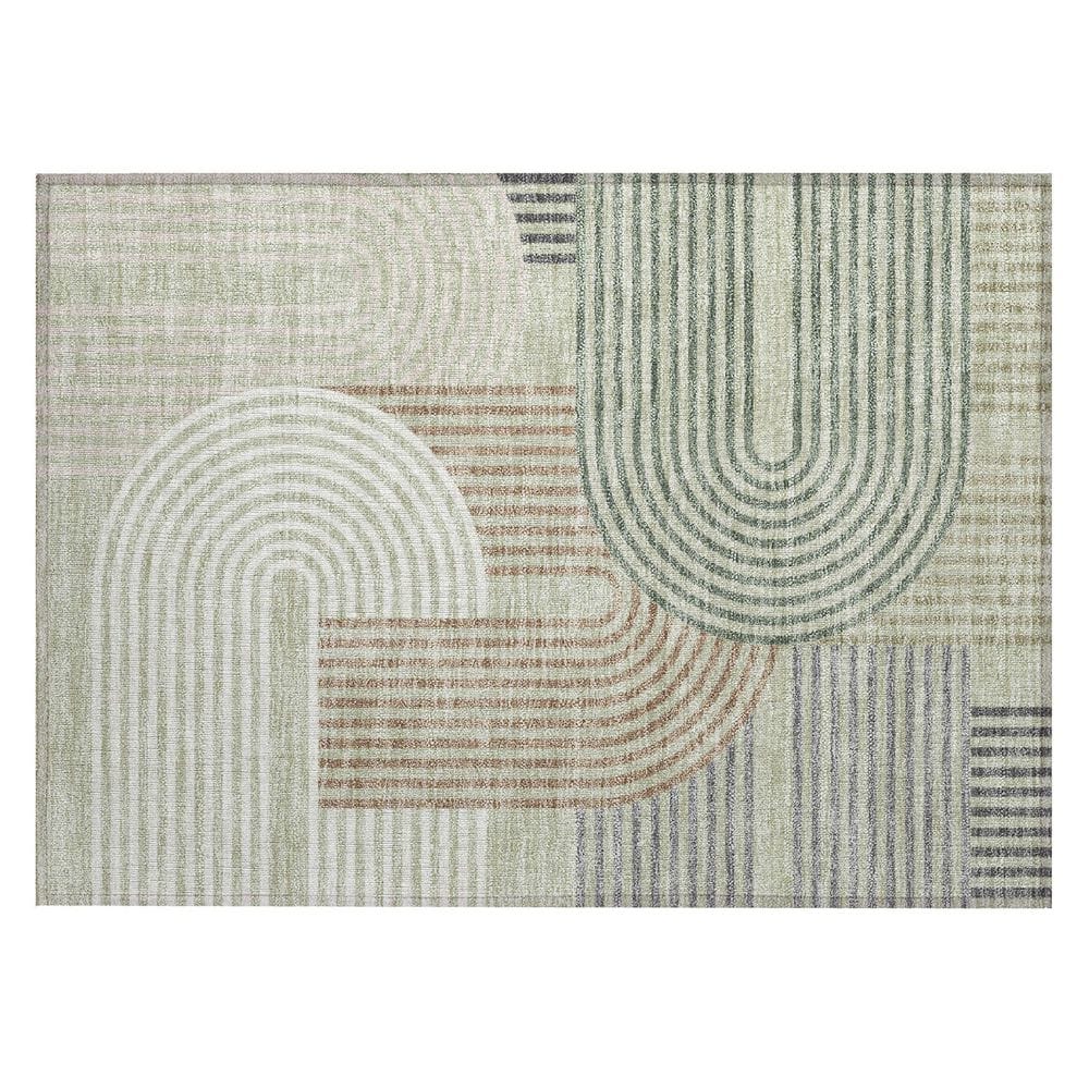 Chantille Machine Washable Indoor/Outdoor Abstract ACN2549 Celery 2 ft. x 3 ft. Accent Rug price history on PriceWatchPro