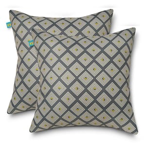 Duck Covers 18 in. L x 18 in. W Outdoor Accent Throw Pillows in Moonstone Mosaic (2-Pack)