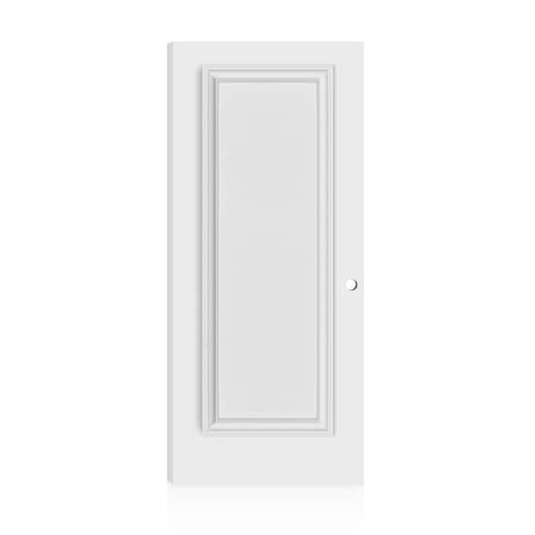 Fire-Rated Palazzo 1 Panel 32 in. x 80 in. Left-Hand/Inswing White Composite Interior Commercial Door Slab