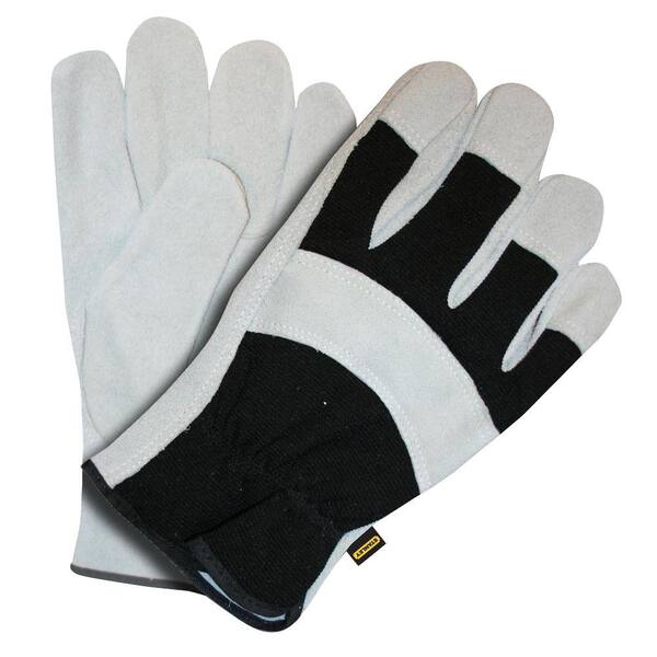 Stanley Foam-Lined Split Cowhide Large Driver Glove
