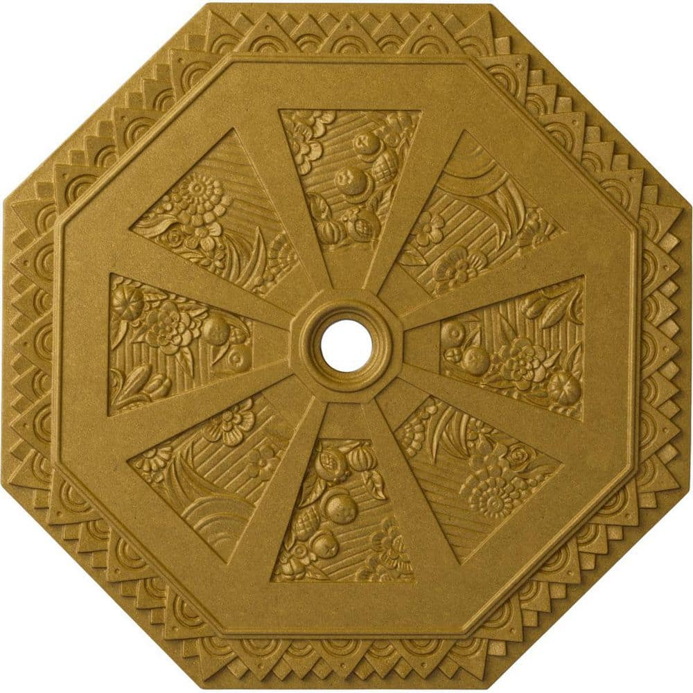 1-1/8 in. x 29-1/8 in. x 29-1/8 in. Polyurethane Spring Octagonal Ceiling Medallion, Pharaohs Gold price history on PriceWatchPro