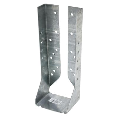 HUC Galvanized Face-Mount Concealed-Flange Joist Hanger for Double 2x10 Nominal Lumber
