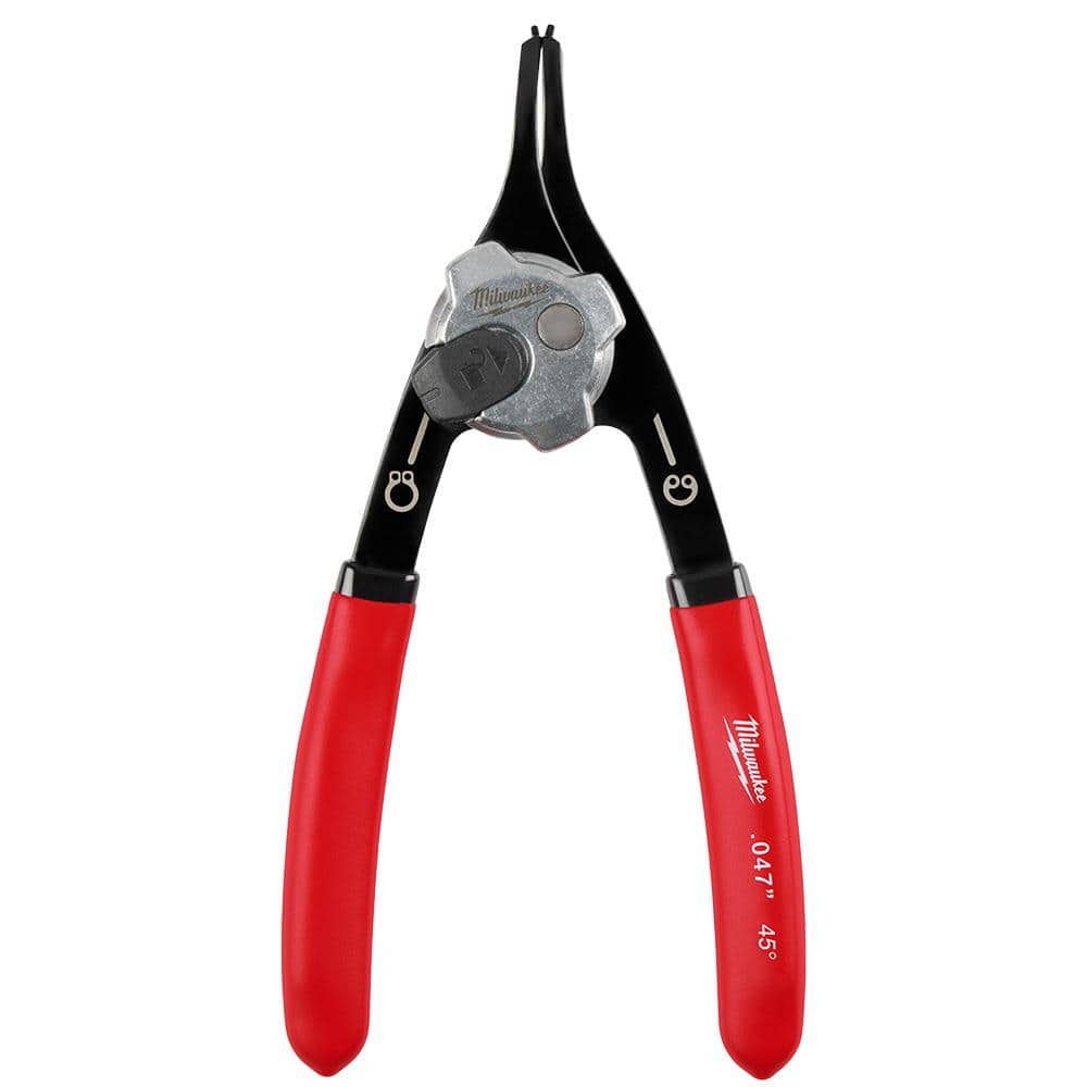 KNIPEX Precision Snap Ring Pliers with Limiter-Internal Straight-With  Adjustable Opening 48 31 J2 - The Home Depot