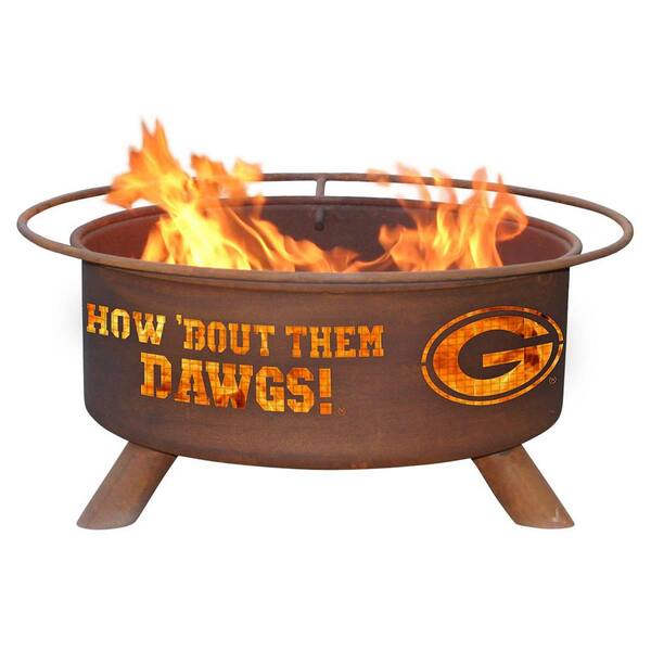 Round Steel Wood Burning Rust Fire Pit, How To Get Wood Burn In Fire Pit