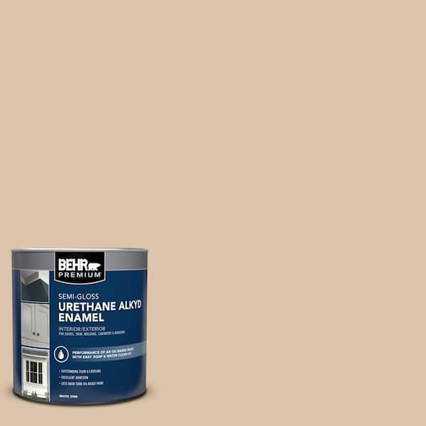 BEHR PREMIUM 1 qt. #PPU4-08 Plateau Urethane Alkyd Semi-Gloss Enamel Interior/Exterior Paint