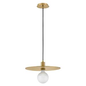 Lulu 1-Light Lacquered Brass Globe Pendant Light