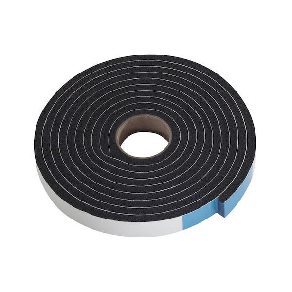 M-D Building Products 0.75 in. x 10 ft. Black Sponge Window Seal for ...