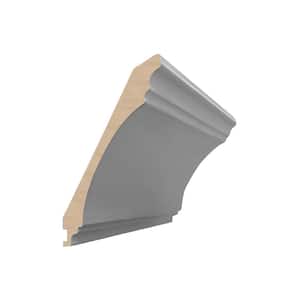 Tremont 4 in. W x 4 in. D x 96 in. H Pearl Gray Painted Crown Cabinet Filler Crown