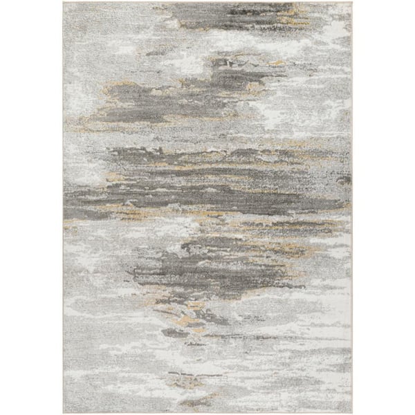 Livabliss San Francisco Gray Abstract 8 ft. x 10 ft. Indoor Area Rug