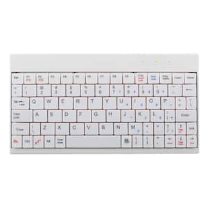 White 80 Keys Wired Portable Durable Mini USB Connector Keyboard with Carry Bag