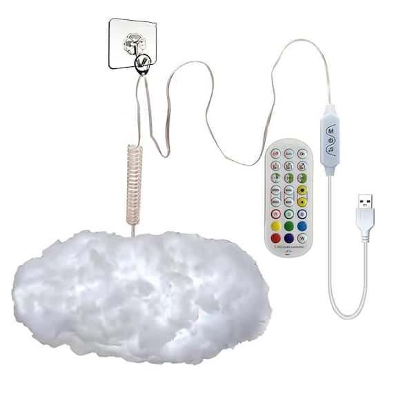 Tzumi Aura LED Hanging Cloud Wall Light