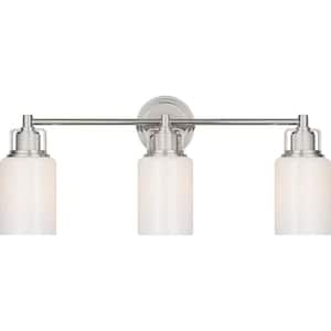Generation Lighting Studio Zire 24 in. W 3-Light Brushed Nickel